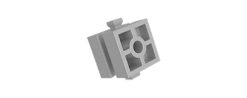 Picture of Building block 15 drill hole gray-white