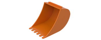 Picture of Excavator bucket orange