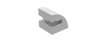 Picture of Building block 15x15 round, gray-white
