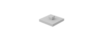 Picture of Building plate 15X15 gray-white w. tenon
