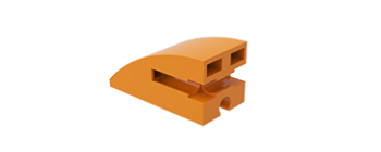 Picture of Building block 15x30 round orange