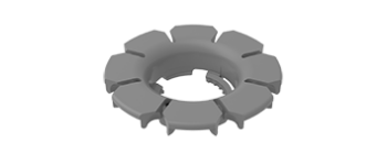 Picture of Omniwheel rim outer ring silver