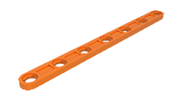 Picture of I-strut 90 with hole orange