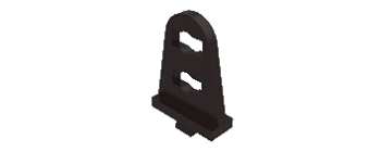 Picture of Coupling piece 2 black