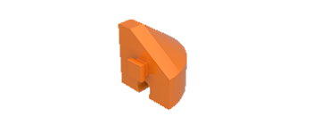 Picture of Corner block orange