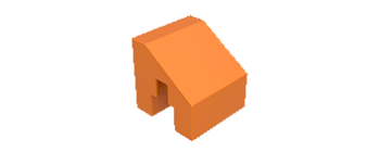 Picture of Chamfer block 15 orange