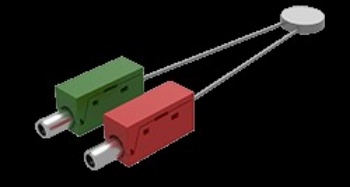 Picture of NTC resistor w. flat plug mounted