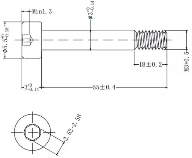 m3-x-55mm-socket-head-cap-screw-16-pack-cad-image
