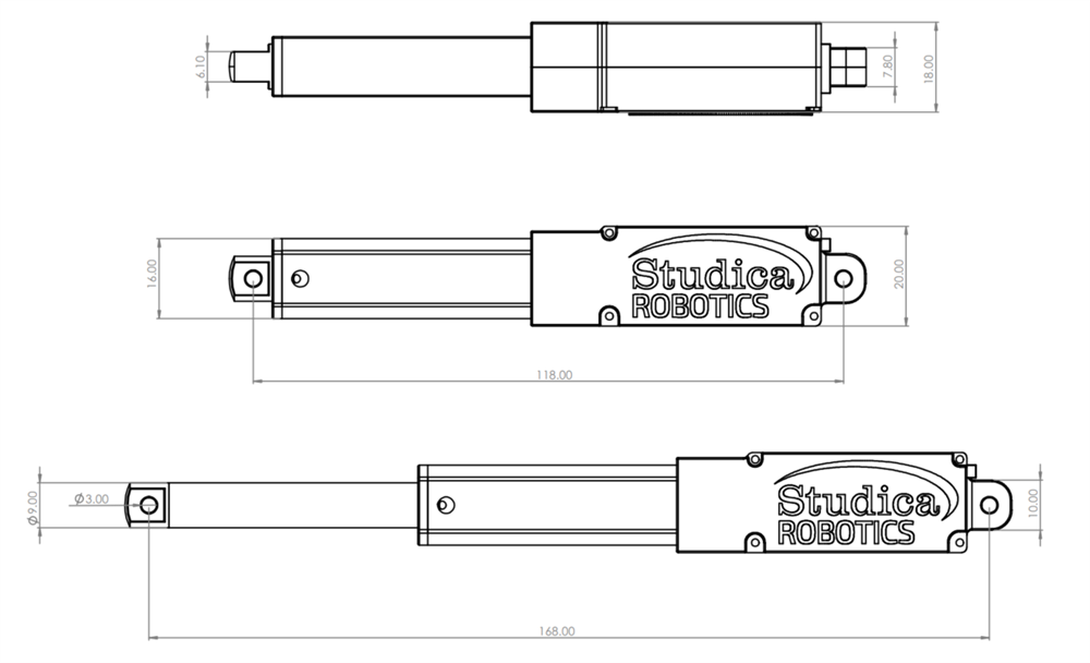 Linear Servo RC Actuator 140S-40N